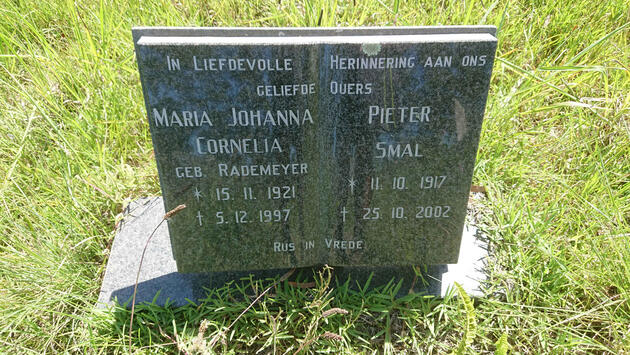 SMAL Pieter 1917-2002 & Maria Johanna Cornelia RADEMEYER 1921-1997
