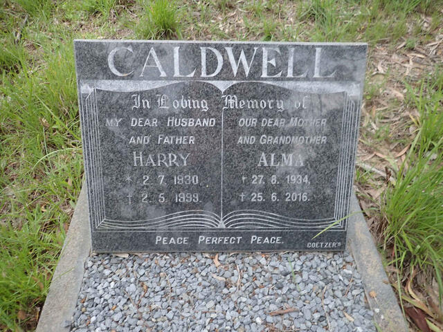CALDWELL Harry 1930-1999 & Alma 1934-2016