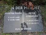 MESCHT Pieter Cornelius, van der 1943-2017 & Martha Maria 1949-1998