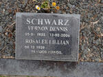 SCHWARZ Vernon Dennis 1935-2006 & Rosalee Lillian 1939-