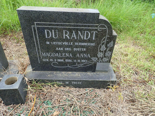 RANDT Magdalena Anna, du 1906-1987