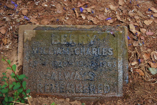 BERRY William Charles 1920-1963