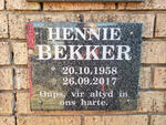 BEKKER Hennie 1958-2017
