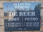 BEER John, de 1945-2010 & Petro 1946-2016