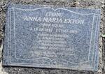 EXTON Anna Maria nee KOLBE 1915-2008