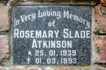 ATKINSON Rosemary Slade 1939-1993