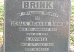 BRINK Schalk Richard -1952 & Lavinia -1956