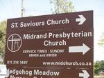 1. ST. SAVIOURS CHURCH road sign