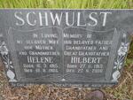 SCHWULST Hilbert 1913-2000 & Helene 1915-1985