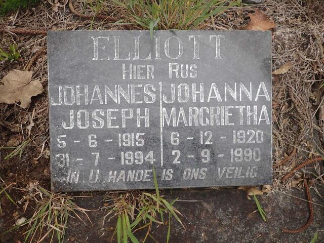ELLIOTT Johannes Joseph 1915-1994 & Johanna Margrietha 1920-1990