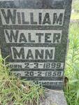 MANN William Walter 1899-1958