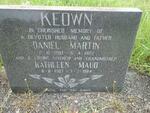 KEOWN Daniel Martin 1907-1962 & Kathleen Maud 1907-1984