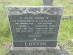 LOXTON Wellington 1932-1958 & Isabella 1932-2007