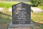 SHUDA Johanna Elizabeth Jacoba Du Preez nee MEYER 1921-1995 
