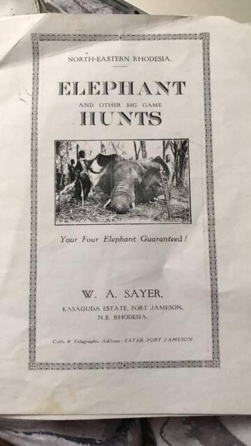 1. Old brochure by W.A. SAYER