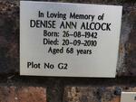 ALCOCK Denise Ann 1942-2010
