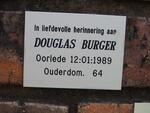 BURGER Douglas -1989