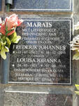 MARAIS Frederick Johannes 1912-2010 & Louisa Johanna 1923-2018