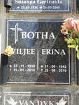 BOTHA Viljee 1939-2019 & Erina 1942-2019