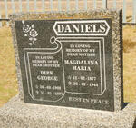 DANIELS Magdalina Maria 1877-1944 :: DANIELS Dirk George 1909-1997