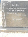 JACOBS Gert P. 1939-1965