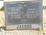 JACOBS Albrecht J.H. 1881-1960 & Aletta J. DU TOIT 1883-1974