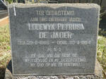 JAGER Lodewyk Petrus, de 1865-1954