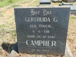 CAMPHER Gertruida G. nee FOUCHE 1911-1946