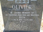 OLIVIER Ben 1937-1991