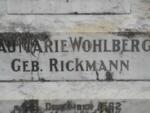 WOHLBERG Marie nee RICKMANN 1862-1936