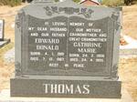 THOMAS Edward Donald 1901-1967 & Cathrine Marie 1906-1995