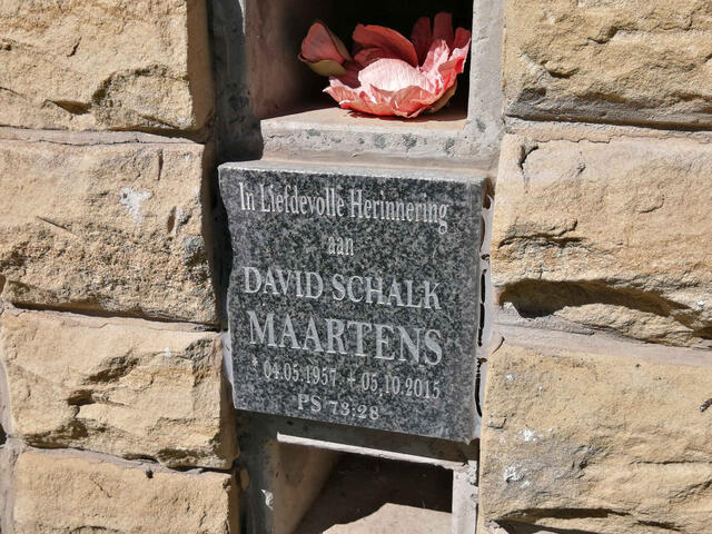 MAARTENS David Schalk 1957-2015