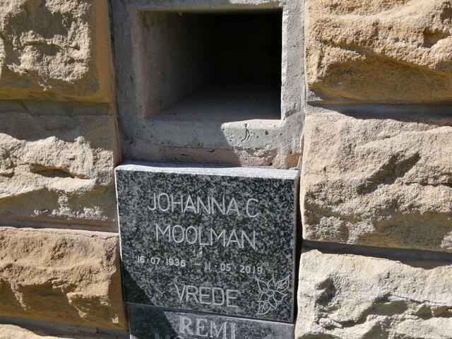 MOOLMAN Johanna C. 1936-2019