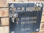 HUMAN M.C.P. 1930-2009