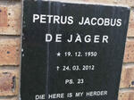 JAGER Petrus Jacobus, de 1950-2012