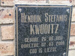 KWOOITZ Hendrik Stefanus 1951-2009