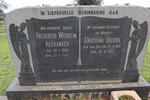 MAGNUS Frederich Wilhelm Alexander 1886-1964 & Christina Jacoba VAN BILJON 1887-1955