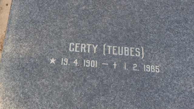 TEUBES Gerty 1901-1985