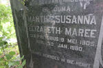 MAREE Martha Susanna Elizabeth nee PRETORIUS 1905-1960