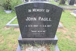 PAULL John 1862-1927