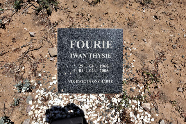 FOURIE Iwan Thysie 1968-2005