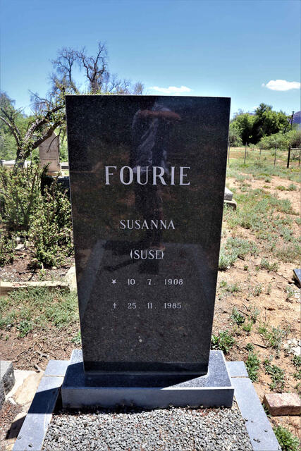 FOURIE Susanna 1908-1985