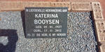 BOOYSEN Katerina 1937-2012