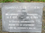 THERON Susanna E.D. nee VOS 1872-1924