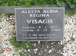 VISAGIE Aletta Alida Regina 1915-2003