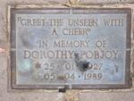 POBJOY Dorothy 1927-1989