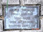 THOMAS Alice nee PASCOE 1895-1995