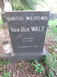 WALT Quintus Wilhelmus, van der 1926-1997