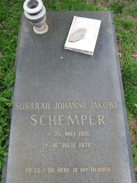 SCHEMPER Susarah Johanna Jakoba 1916-1976