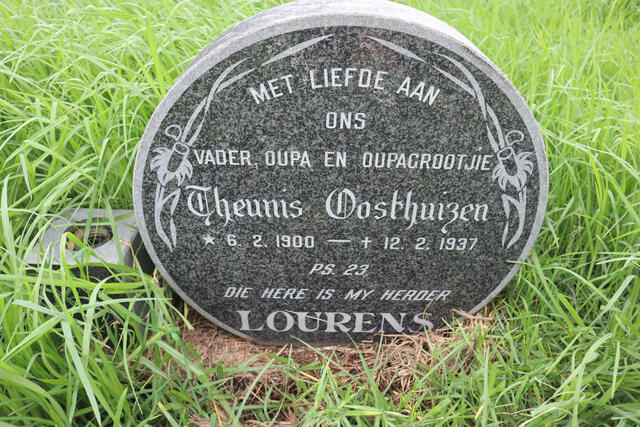 LOURENS Theunis Oosthuizen 1900-1937